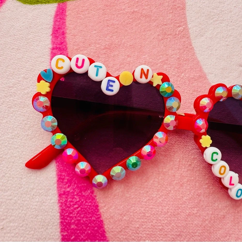 Heart-Shaped Kids Sunglasses - Cute N Colorful